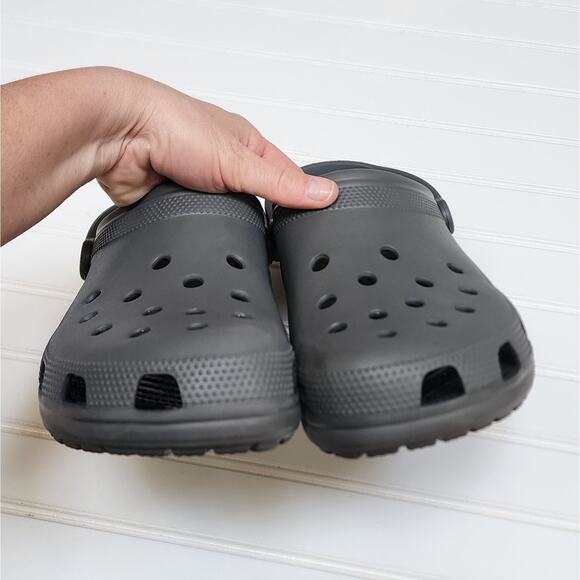 Crocs Men\'s Classic Gray Clogs/Sandals Size 12 Gray main image 8